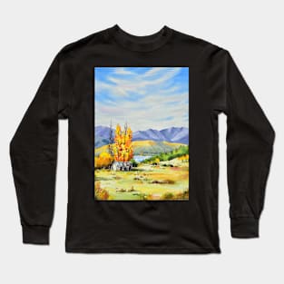 Old farm shed, Wanaka, New Zealand Long Sleeve T-Shirt